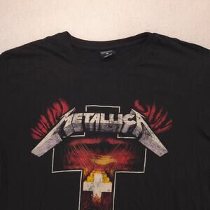 Metallica Master Of Puppets Band Crew Neck T Shirt Mens Size Medium M Black